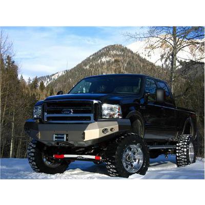 Fab Fours Heavy Duty Winch Front Bumper with Lights and D-ring Mounts (Bare) - FS05-A1251-B